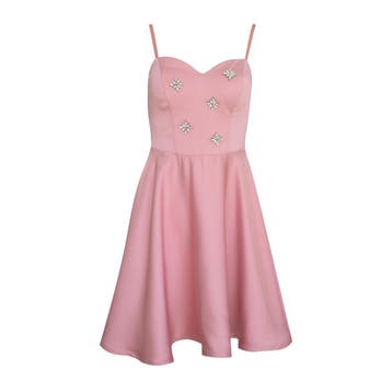 Rinascimento • korte roze jurk • XS, Verzenden