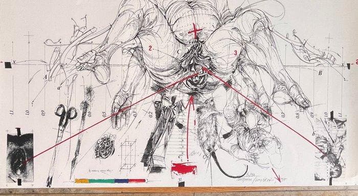 Vladimir Velickovic (1935-2019) - La Naissance, Antiek en Kunst, Antiek | Overige Antiek