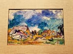 Emilio Grau-Sala (1911-1975) - Vue sur le village de, Antiquités & Art, Art | Peinture | Classique