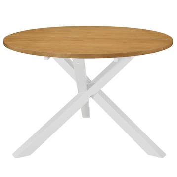 vidaXL Eettafel 120x75 cm MDF wit, Verzenden