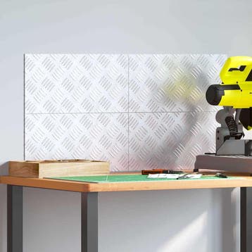 vidaXL Trapmatten 4 st 40 x 20 cm Zilver Aluminium, Bricolage & Construction, Verzenden