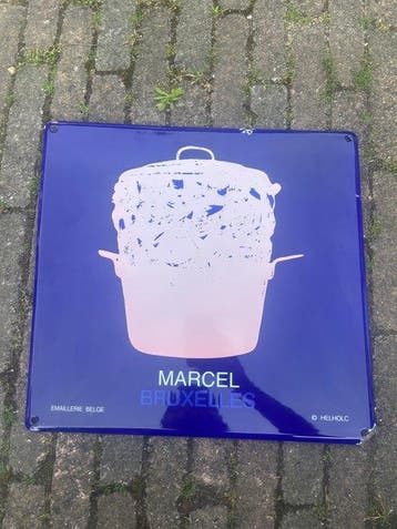 Emaillerie Belge - Marcel Bruxelles - Reclamebord - helholc, Antiquités & Art