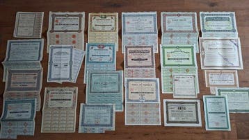 Document - 23 Aziatische aandelen en obligaties, 1912-1955 -