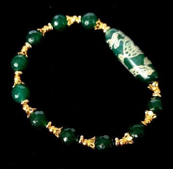 Smaragd & Agaat - Armband – Draak - Hemelse Chi - Harmonie