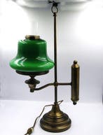 Lamp - Messing, Glas, Antiek en Kunst