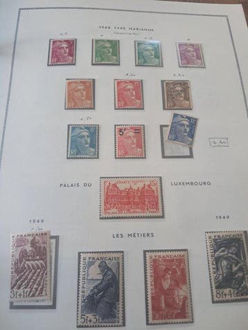 Frankrijk 1900/1963 - Lot Franse postzegels, Gestempeld