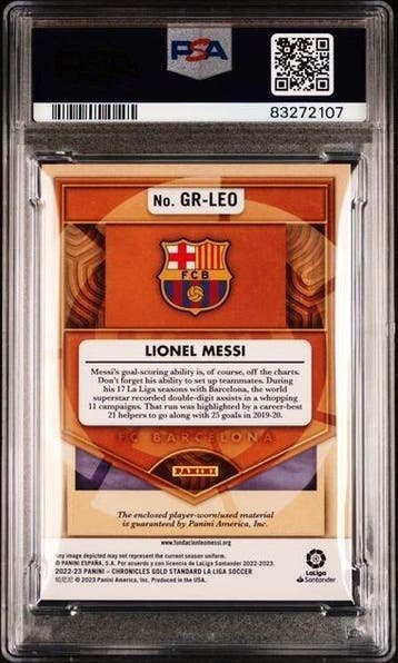 2022/23 Panini Chronicles Lionel Messi #GRLEO Carte