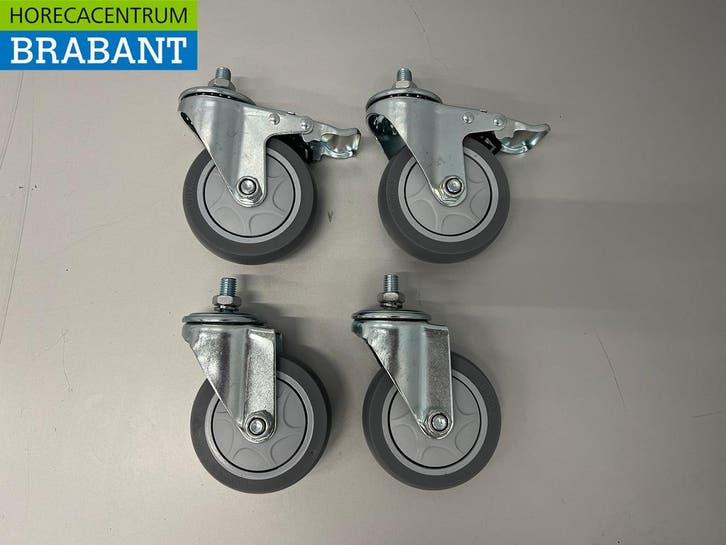 HCB Wheel set of 4 wheels for pizza base Horeca, Zakelijke goederen, Horeca | Keukenapparatuur, Verzenden