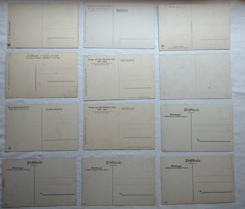 Duitsland - Wereldoorlog 1, Royalty, Stad en Landschap,, Verzamelen, Gelopen