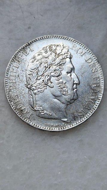Frankrijk. Louis Philippe I. 5 Francs 1832-W, Lille (Zonder