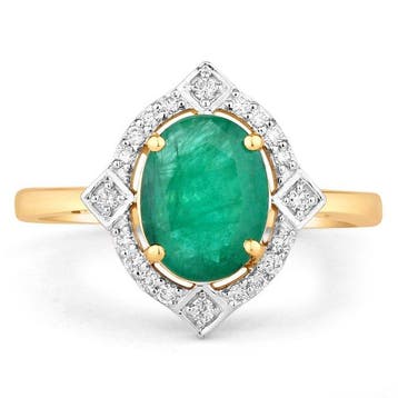 Zonder minimumprijs - Ring - 14 karaat Geel goud - 1.68ct., Nieuw