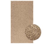 vidaXL Vloerkleed ZIZUR binnen en buiten 80x150 cm jute look, Verzenden