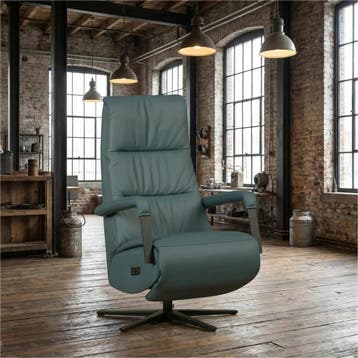 Leren elektrisch relaxfauteuil Core - Toledo Whale, Ophalen of Verzenden