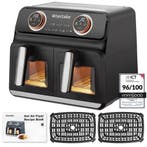 tectake Airfryer Samurai, 2 kookruimtes, 7 programma's, 2400, Elektronische apparatuur, Verzenden, Nieuw