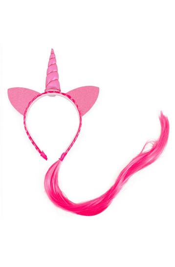Eenhoorn Haarband Haar Lichtroze Unicorn Diadeem Oortjes Roz, Ophalen of Verzenden