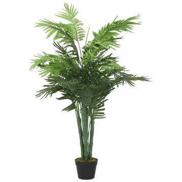 vidaXL Kunstplant palmboom 28 bladeren 120 cm groen, Verzenden, Nieuw