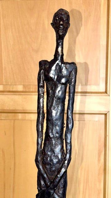 Abdoulaye Derme - sculptuur, Homme élancée - 102 cm - Brons, Antiek en Kunst