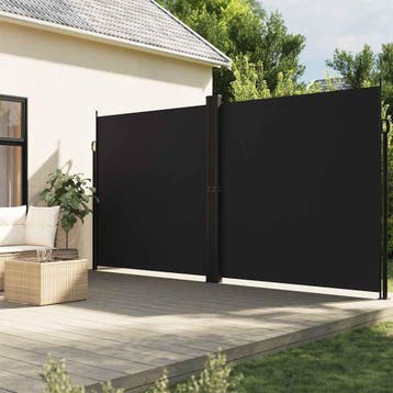 vidaXL Tuinscherm uittrekbaar 200x1200 cm zwart, Tuin en Terras, Verzenden, Nieuw