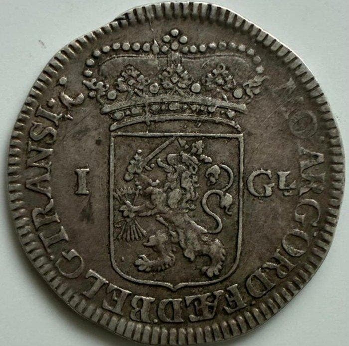 Nederland, Overijssel 1 Gulden 1736/17?6 / potentiële, Postzegels en Munten, Munten | Nederland