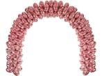 Veiling - Tafel Ballonnenboog - Roze - 150 x 200cm - 42 ball, Nieuw