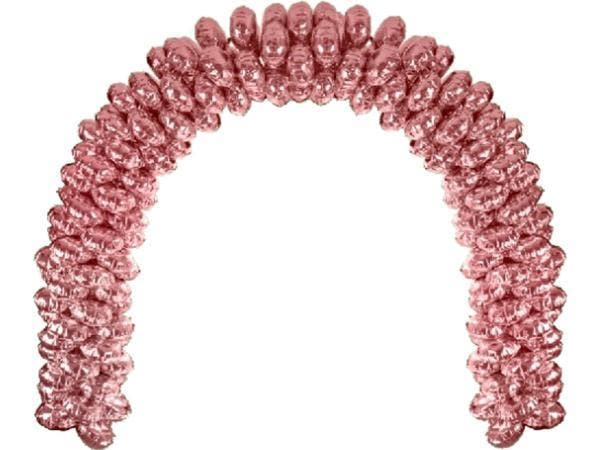 Veiling - Tafel Ballonnenboog - Roze - 150 x 200cm - 42 ball, Hobby en Vrije tijd, Feestartikelen