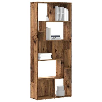 vidaXL Boekenkast 67x24x161 cm bewerkt hout oud houtkleurig, Verzenden