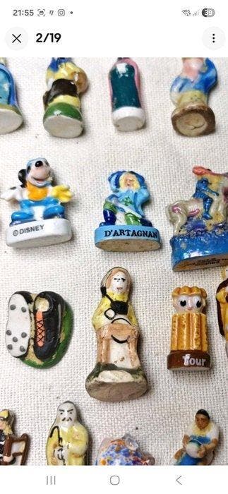 Figuur - Lot fèves anciennes en porcelaine - Porselein, Antiek en Kunst, Antiek | Speelgoed