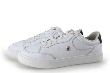 Tommy Hilfiger Sneakers in maat 40 Wit, Verzenden, Wit, Zo goed als nieuw, Sneakers