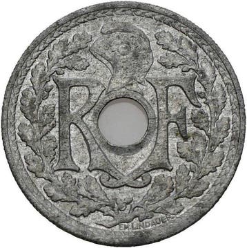 France. 20 Centimes 1945 Lindauer (Sans prix de réserve)