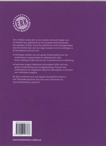 New Interface Coursebook 5/6 VWO 9789006147766 A. Smits, Verzenden, Gelezen, A. Smits