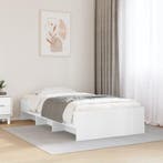 vidaXL Bedframe bewerkt hout wit 90x200 cm, Huis en Inrichting, Slaapkamer | Bedden, Verzenden, Nieuw