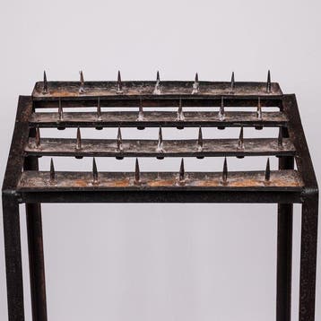 IJzeren kaarsen standaard - Smeedijzer - 1930-1940