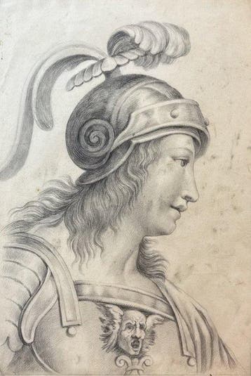 École Européene (XIX) - Alcibiade - Daprès une des figures
