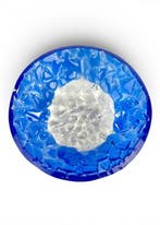 Kom - Muranoglas - Tafelstuk lichtblauw