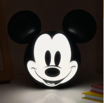 Disney Mickey Mouse 3D Lamp Zwart/Wit, Verzamelen, Ophalen of Verzenden, Nieuw