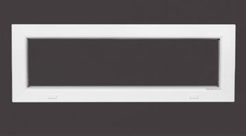 PVC raam vast b98xh35 cm Wit, Gevelraam of Ruit, Minder dan 80 cm, 80 tot 120 cm, Nieuw
