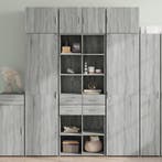 vidaXL Opbergkast 70x42,5x225 cm bewerkt hout grijs sonoma, Verzenden, Nieuw