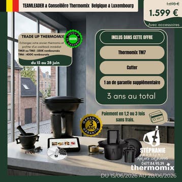 Thermomix TM7 Belgique - PROMO JUIN 2026 -, Neuf, Résiste au lave-vaisselle, Verzenden, 4 litres ou plus