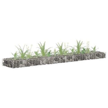 vidaXL Gabion plantenbak verhoogd 180x30x10 cm, Verzenden, Nieuw