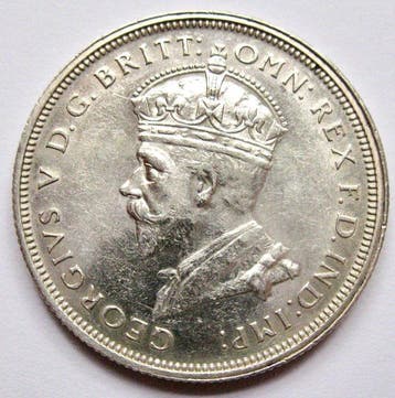 Australië. George V. 1 Florin 1927 - Opening of old