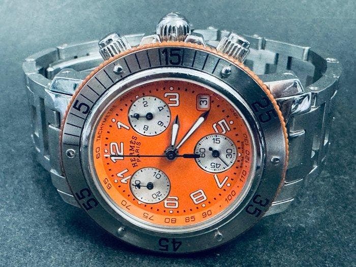Hermès - Clipper Chronograph - CL2.316 - Dames - 2000-2010, Handtassen en Accessoires, Horloges | Heren