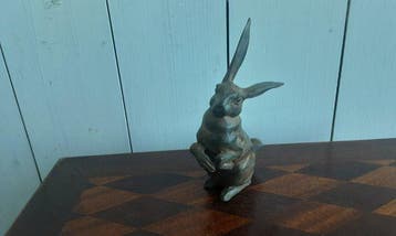 P. Chenet - Beeld, Groot Konijn - 22.5 cm - Brons
