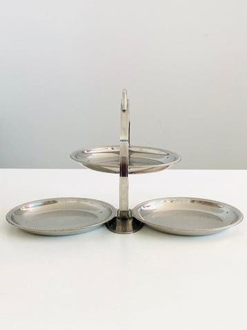 Alessi - Carlo Alessi - Dienblad - Mercurio - Staal