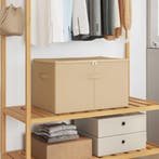 vidaXL Opbergbox 24 pcs Crèmekleurig 60 x 43 x 35 cm, Verzenden