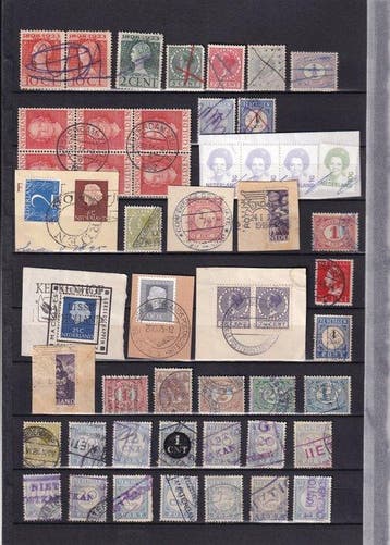 Poststempel - schaarse stempels - Nederland, Gestempeld