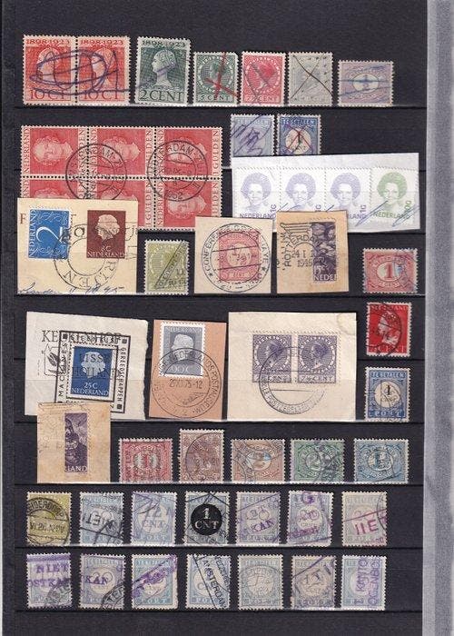Poststempel - schaarse stempels - Nederland, Timbres & Monnaies, Timbres | Pays-Bas