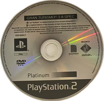 Gran Turismo 3 A-spec (Platinum) [Disc Only], Verzenden