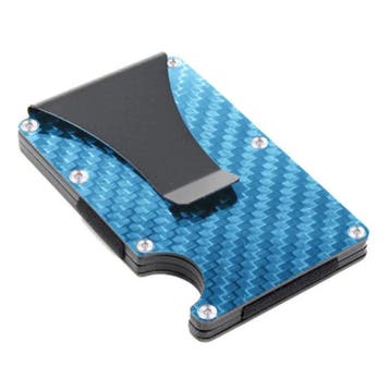 Aluminium Carbon Fiber Wallet - Portemonnee Portefeuille, Handtassen en Accessoires, Portemonnees, Verzenden, Nieuw