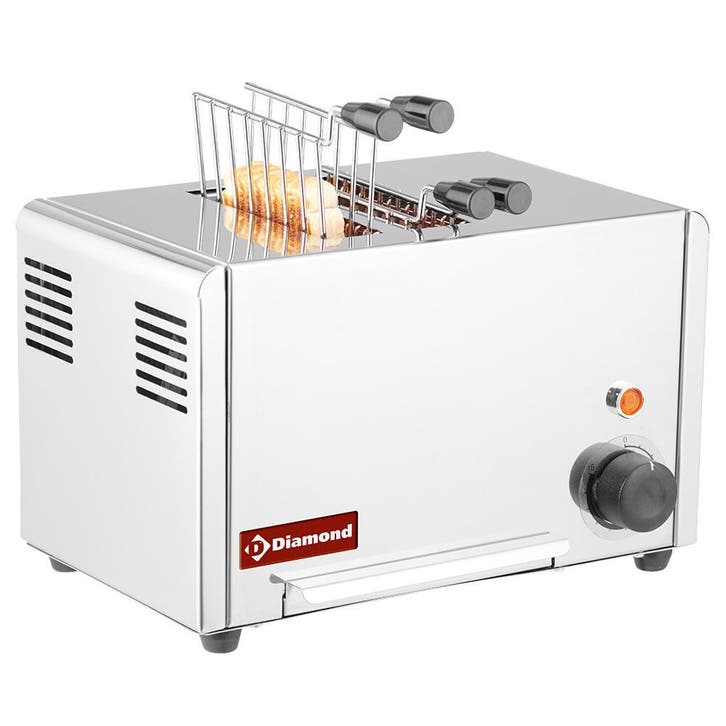 Toaster | Elektrisch | Croque Monsieur | RVS | 2 Tangen |, Zakelijke goederen, Horeca | Keukenapparatuur, Nieuw in verpakking