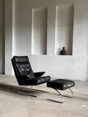 Cor - Reinhold Adolf - Lounge stoel - Schommelstoel - Leder,